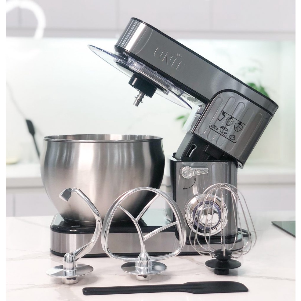Máy nhồi bột chuyên dụng, đánh trứng đa năng Unie EM5 1300W, thố trộn 8L - Hàng chính hãng - Bảo hành 12 tháng