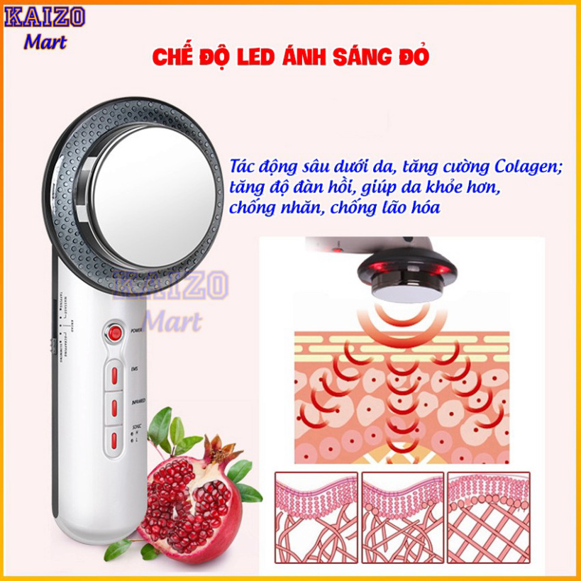 Máy massage cầm tay - Máy mát xa đa năng EMS cao cấp - Massage bụng giảm béo - HDSD Tiếng Việt - TEKO Store