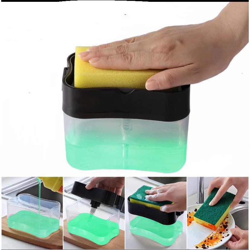 Hộp đựng nước rửa chén ấn lấy xà phòng tiện lợi