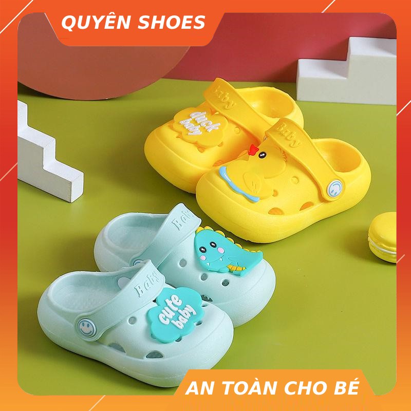 Dép sục trẻ em hình thú ngộ nghĩnh đi siêu êm [CHICK BABY CUTE] cho bé trai bé gái QUYÊN SHOES - H000006