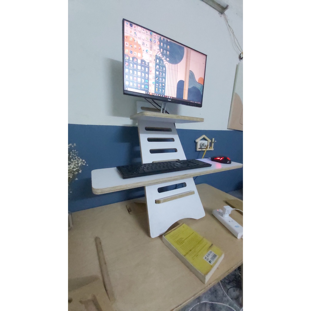Bàn làm việc đứng (Standing Desk) GỖ PLYWOOD