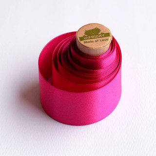 3m ruy băng lụa 4cm hồng cẩm RB84