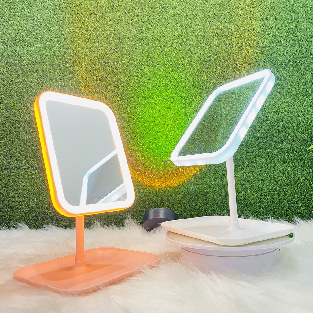 Gương Trang Điểm Để Bàn - Đèn Led