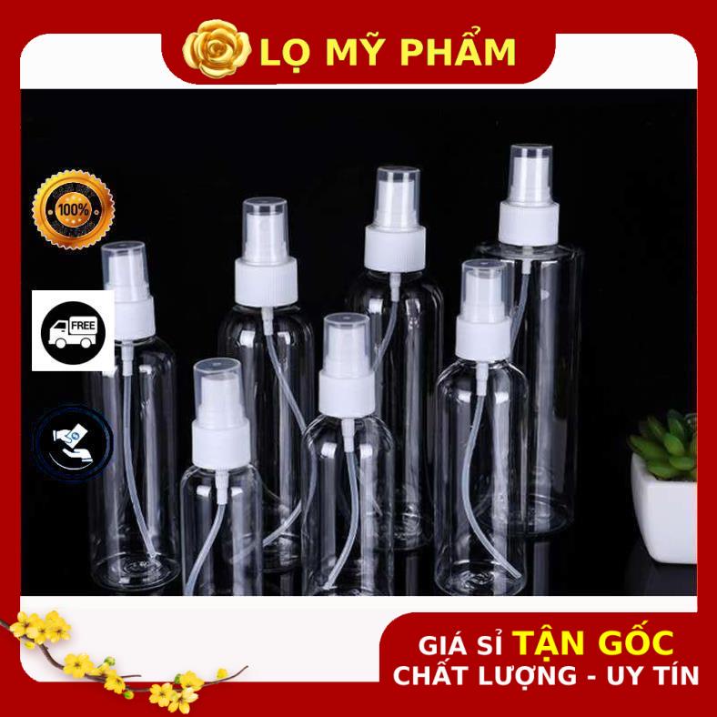 Chai Xịt Phun Sương ❤ GIÁ TỐT NHẤT ❤ Chai nhựa pet xịt phun sương 10ml,20ml,30ml chiết nước hoa , phụ kiện du lịch