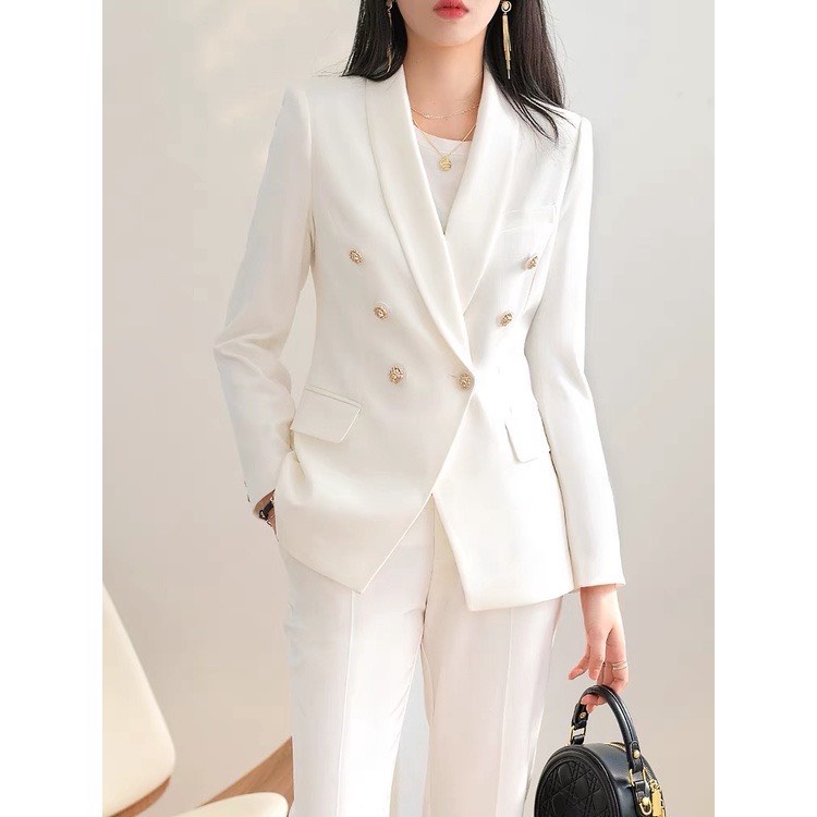 Set vest công sở thiết kế gồm áo blazer và quần SE195 YAME
