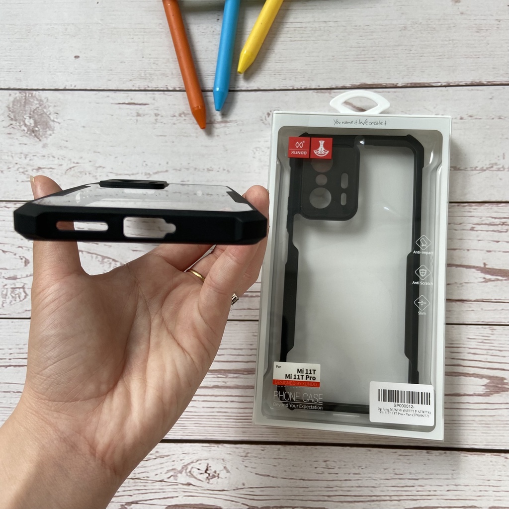 Ốp lưng XUNDD Xiaomi Mi 11T / 11T Pro - Mặt lưng trong, Viền TPU, Chống sốc