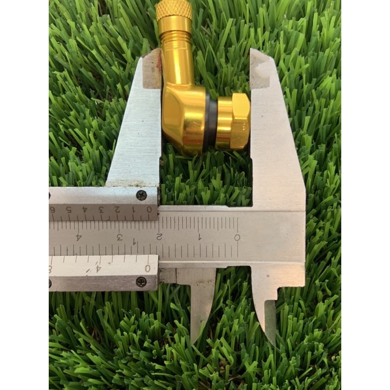 1 Cặp Nắp Van Bánh Xe Mô Tô 90 Độ CNC Bằng Hợp Kim Nhôm 11.3mm / 8mm