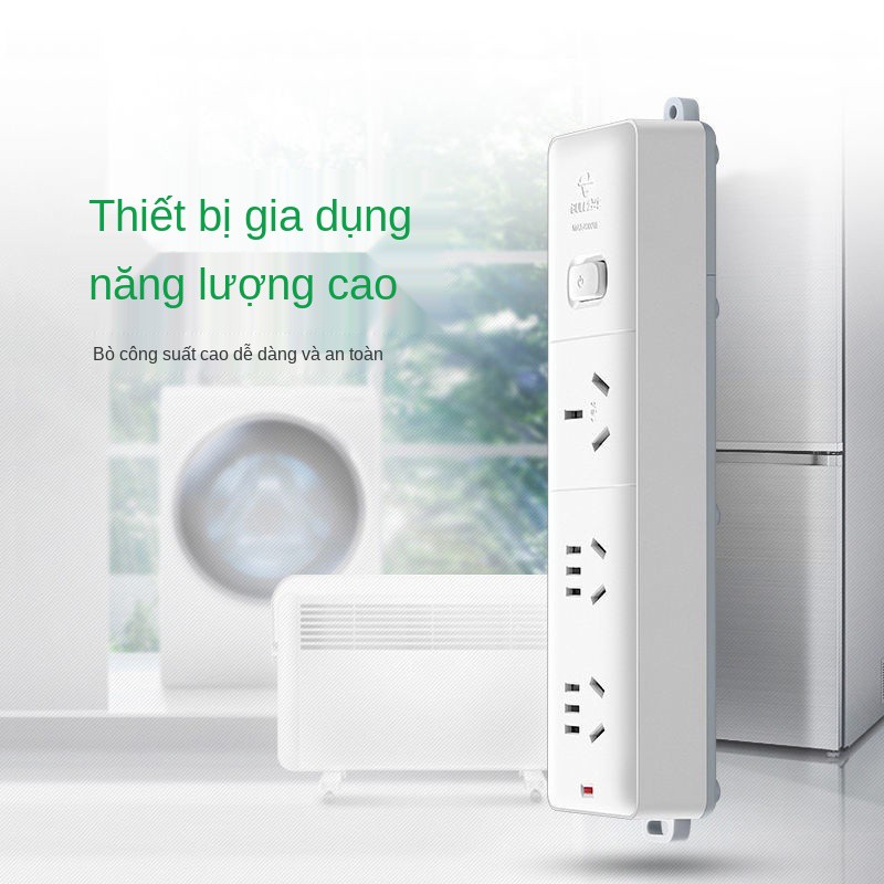 Bull Bo mạch điện 4000W điều hòa công suất cao ổ cắm chuyên dụng máy nước nóng bếp từ 10A 16A với dải dòng