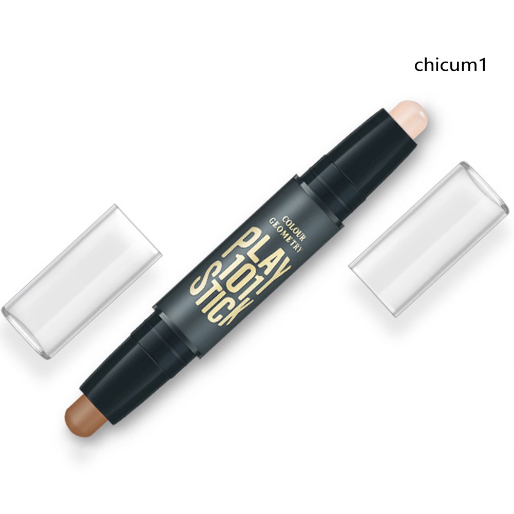 [Hàng mới về] Thanh Trang Điểm Bắt Sáng Che Khuyết Điểm Hai Đầu Tạo Khối