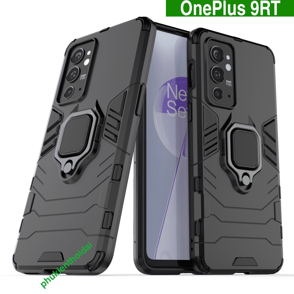 Ốp lưng OnePlus 9RT Iron Man Iring chống sốc giá đỡ mặt lưng xem phim bảo vệ toàn diện