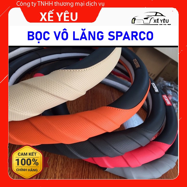 Bọc Vô Lăng Ô Tô – Bọc Vô Lăng Sparco F1 đường kính 38cm phù hợp xe 4,5,7 chỗ tại Việt Nam S014