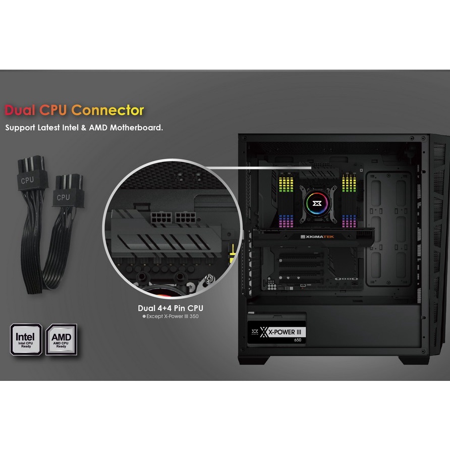 Nguồn máy tính XIGMATEK X-POWER X350 / X450 / X500 / X650 BH 36 tháng