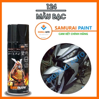 Sơn xịt samurai màu bạc nền - 124
