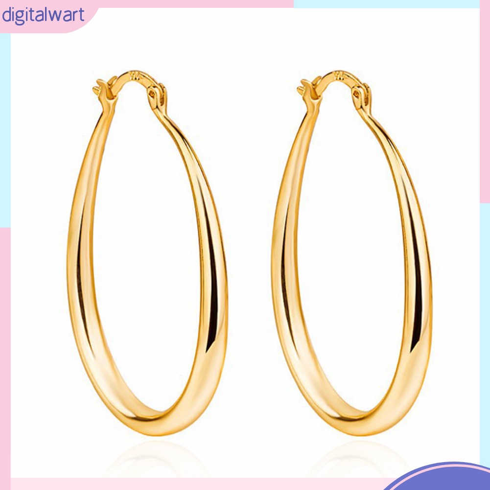 Cặp Bông Tai Khoen Tròn Đơn Giản Cho Nữ