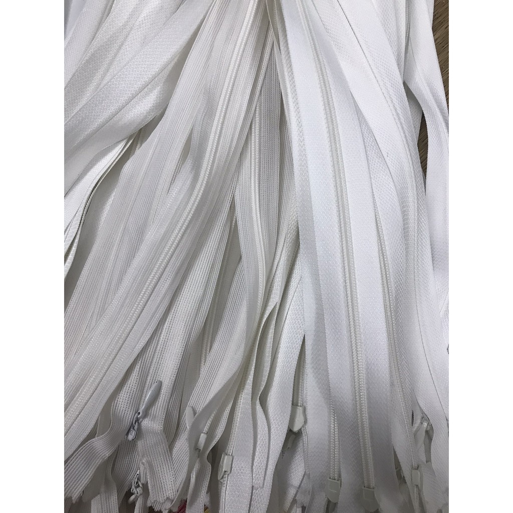 Dây kéo giọt nước đen, trắng, nhiều màu 18,5cm, 19cm,25cm, 40cm,52cm,58cm,60cm,63cm, 65cm