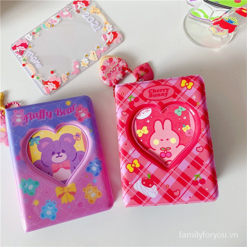 Album ảnh 3 inch hình gấu/thỏ dễ thương xinh xắn