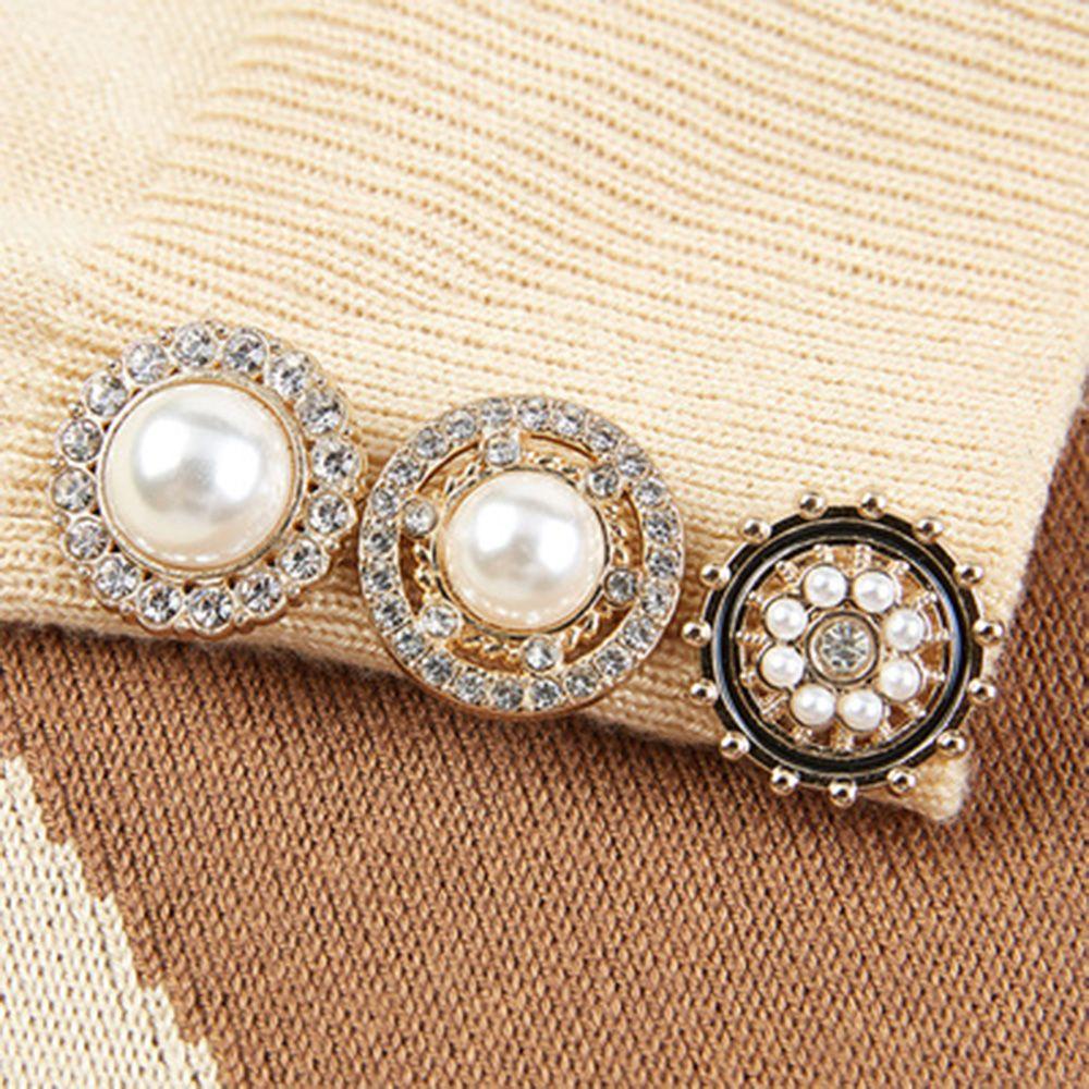 OKDEALS Set 10 Nút Áo Không May 21mm Màu Sáng Bóng Tiện Dụng