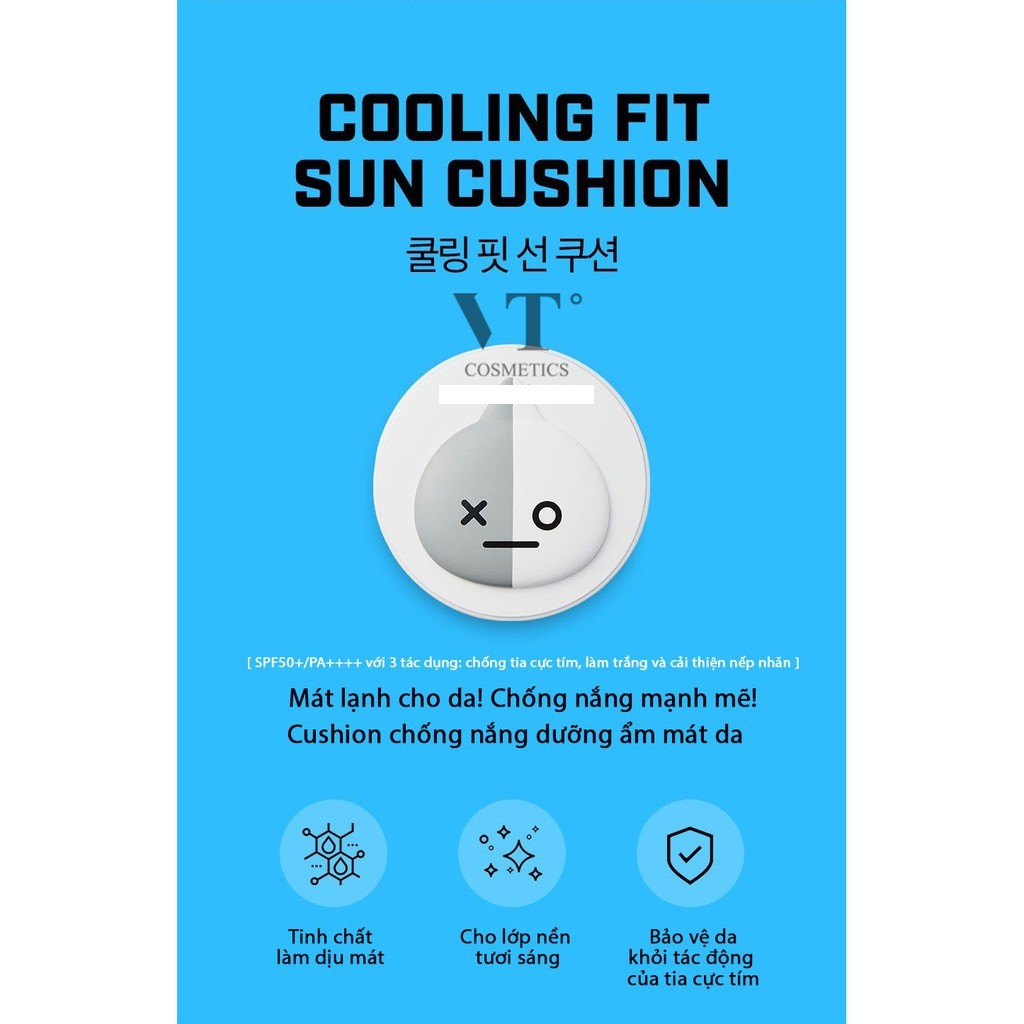 [PHẤN CUSHION CHỐNG NẮNG] VT BT21 COOLING FIT SUN CUSHION