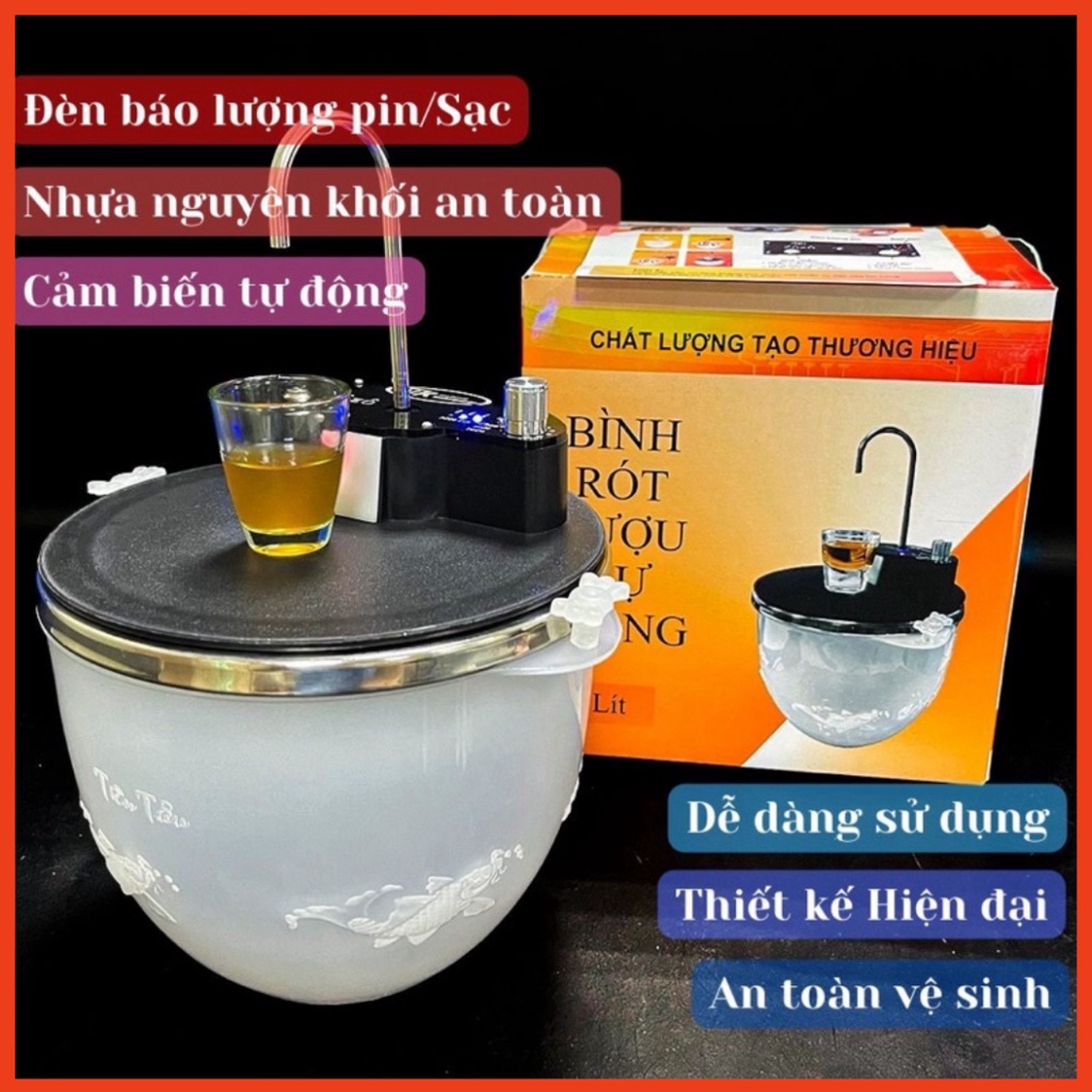 Máy rót rượu tự động thông minh ZoZo cảm ứng