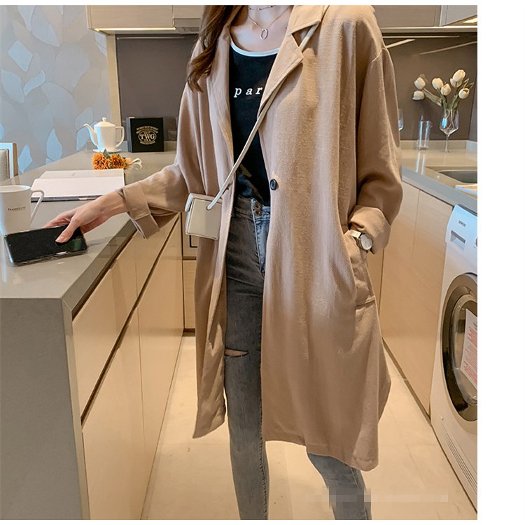 Áo Khoác Tay Dài Dáng Rộng Cổ Bẻ Thời Trang Thanh Lịch Cho Nữ M ~ 4xl | BigBuy360 - bigbuy360.vn