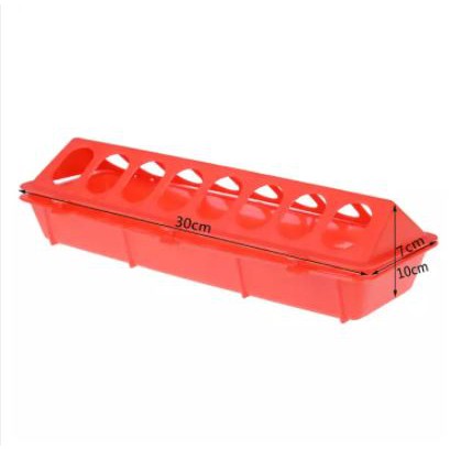 Dụng Cụ Cho Gia Cầm Lật Bằng Nhựa, Máng Cho Gà, chim Nuôi Động Vật