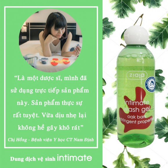 Dung dịch vệ sinh Intimate ZIAJA làm sạch, khử mùi, giảm viêm nhiễm cho da nhạy cảm 200ml