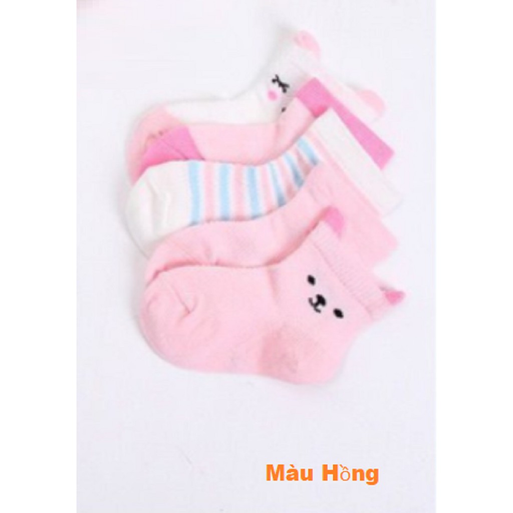 Set 5 tất cotton cao cấp bốn mùa cho bé