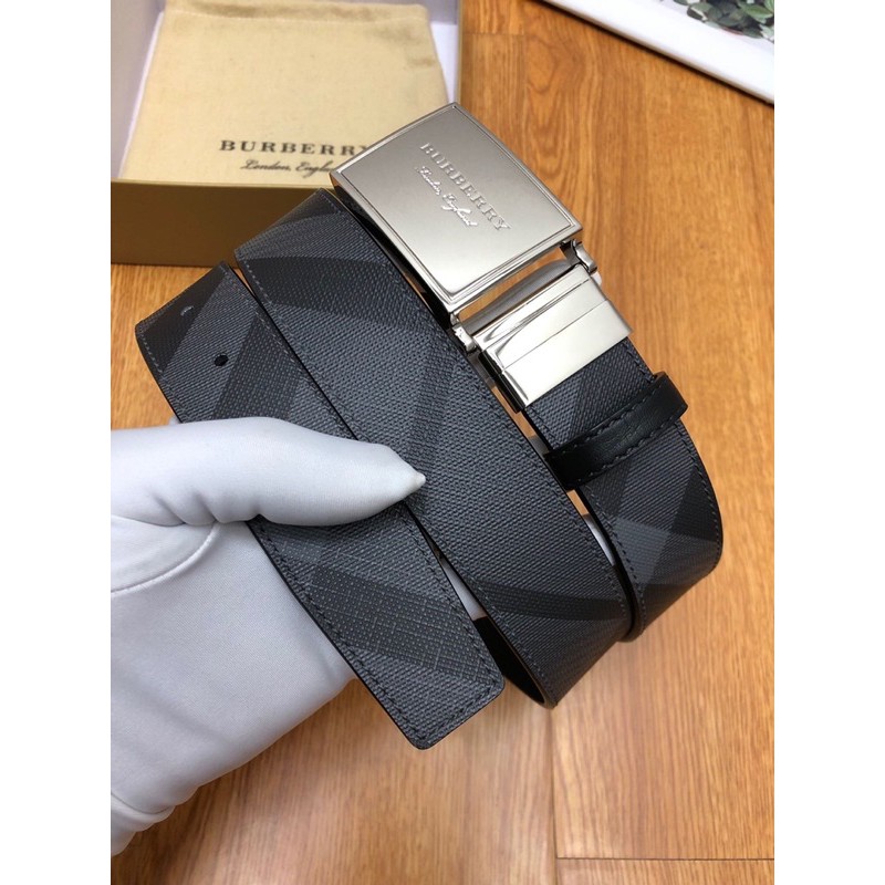 Thắt lưng da cho nam chất liệu da thật cao cấp thương hiệu Burberry BBR