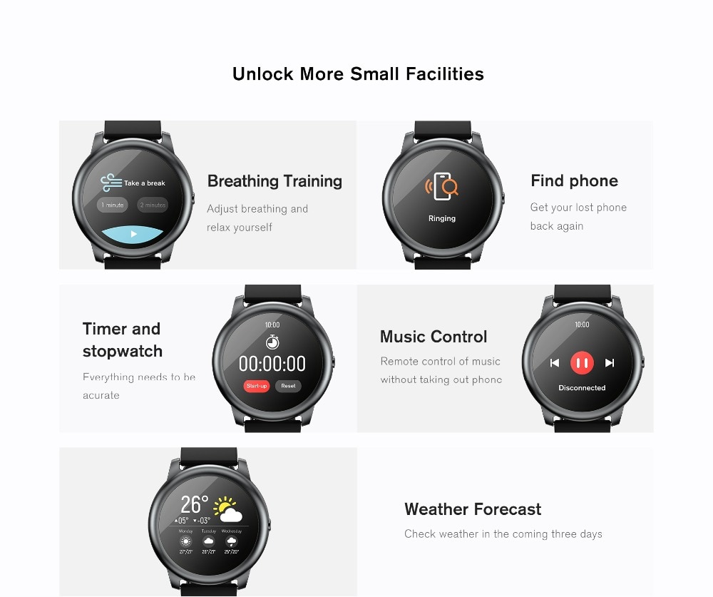 Xiaomi Haylou LS05 Global English Version Sports Smart Watch Metal Round Case Heart Rate Monitor IP68 Sleep Screen Waterproof 30 Day Battery iOS Android