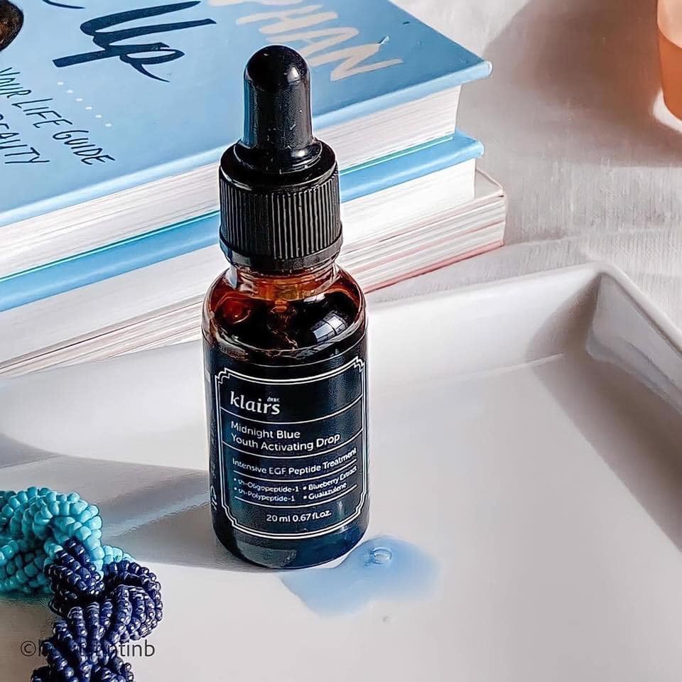 Tinh Chất Phục Hồi Da Ban Đêm Dear Klairs Midnight Blue Youth Activating Drop 20ml