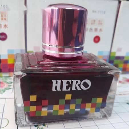 Mực Hero cho bút máy 40ml màu tím mã số 7103