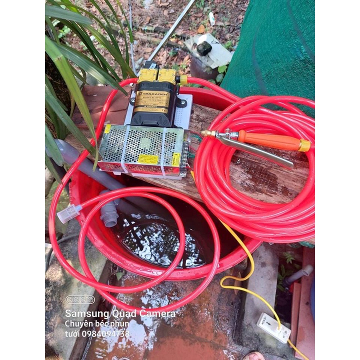 Trọn bộ máy đôi sinleader 12v rửa xe gia đình