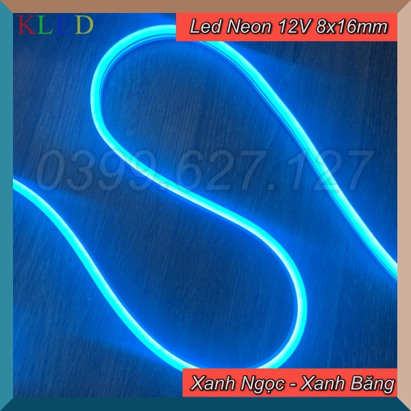 1 Mét Đèn 12v Neon 8mm Trang Trí DC 12V 8x16mm, Led Neon Trang Trí