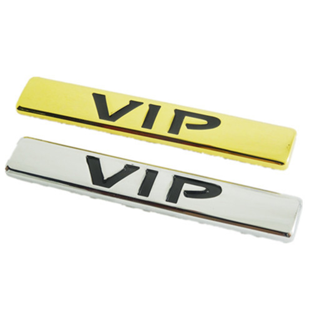 3D Metal VIP Car Side Body Trunk Emblem Badge Sticker Decal for Teana Gold