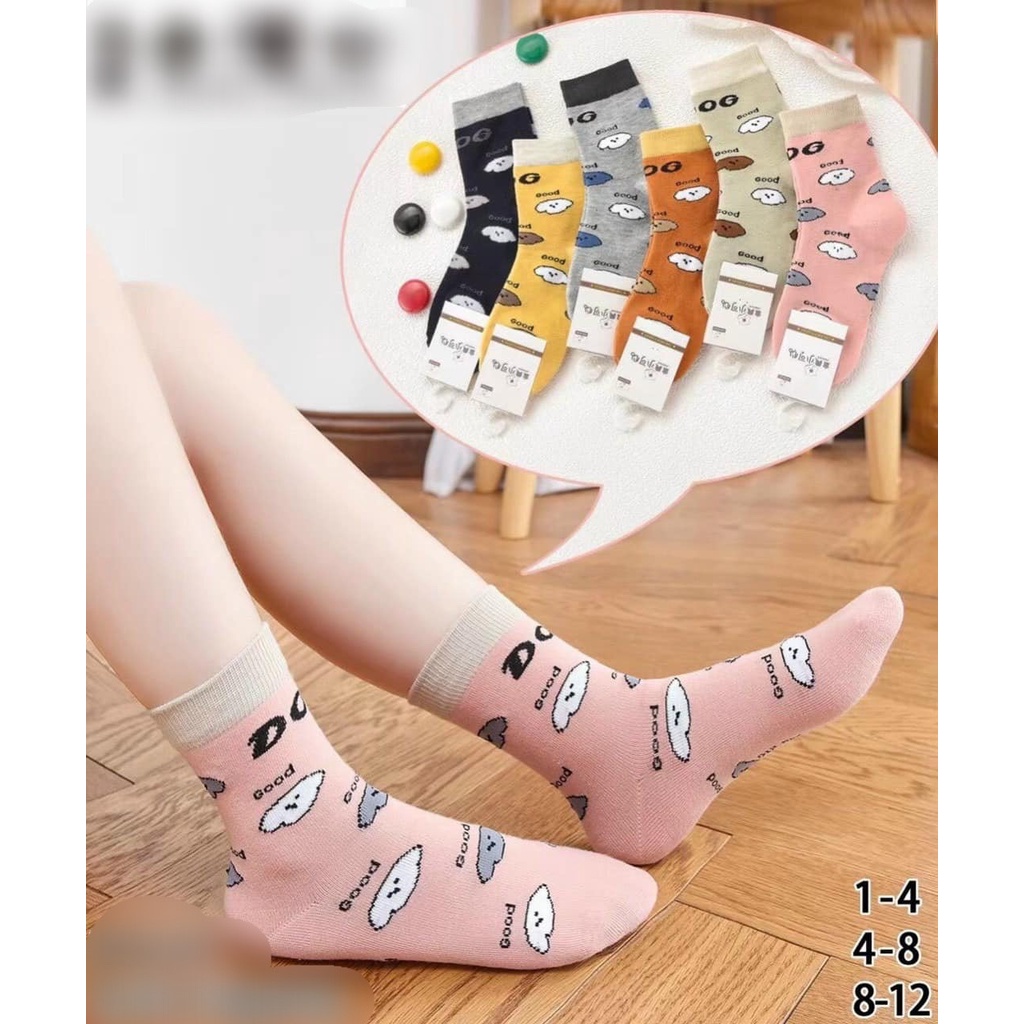 LỐ 10 ĐÔI TẤT DỆT KIM GẤU MÀU SẮC DÀY ĐẸP CHẤT SIÊU ĐẸP CHO BÉ