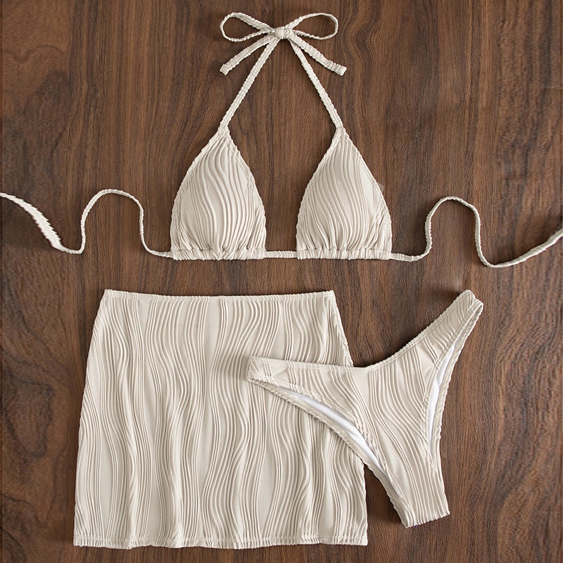 Bộ Bikini 3 Món Có Đệm Ngực Gợi Cảm Cho Nữ H490