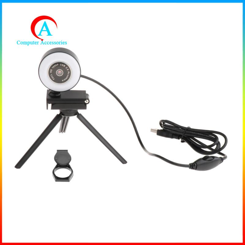 Webcam HD USB kèm micro có vòng đèn chuyên dụng cho PC | BigBuy360 - bigbuy360.vn