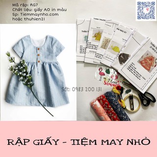 Rập giấy_rg7_rập váy bé gái
