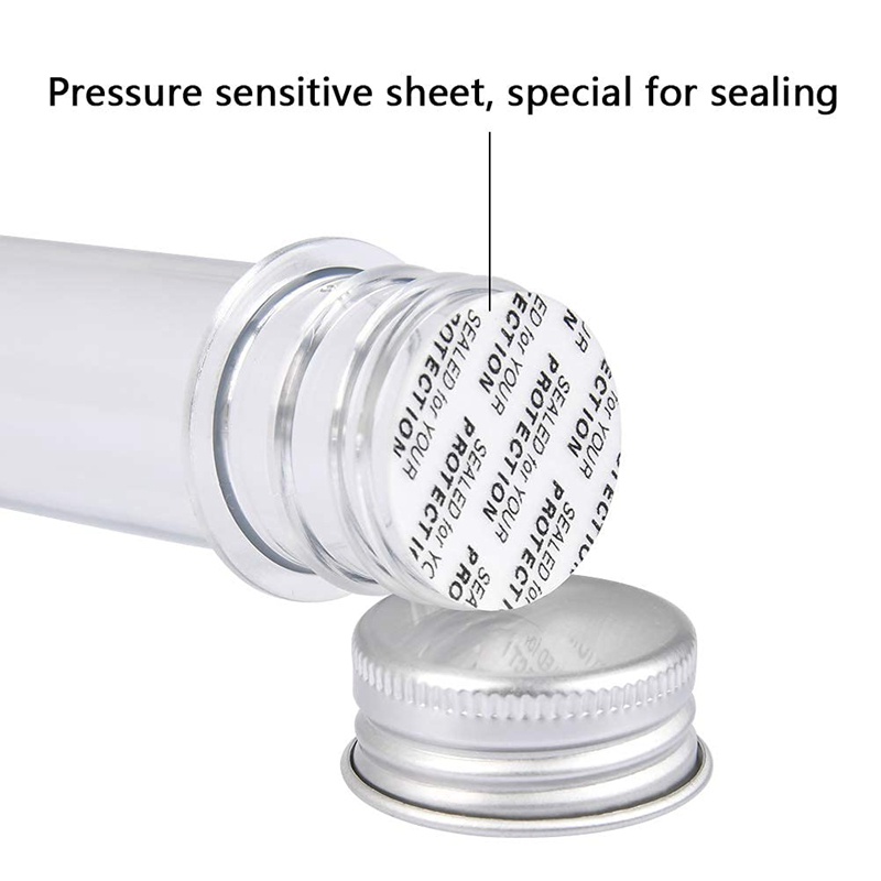 Set 30 Ống Nghiệm Trong Suốt 40ML Bằng Nhựa Có Thể Tái Sử Dụng Kèm Nắp Vặn