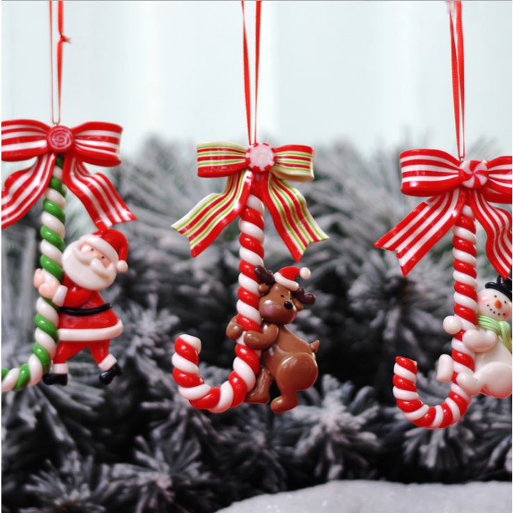 Cây kẹo trang trí cây thông noel