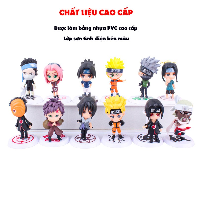 Đồ Chơi Mô Hình, Nhân Vật Phim Hoạt Hình Naruto Cực Chất, Chất Liệu PVC