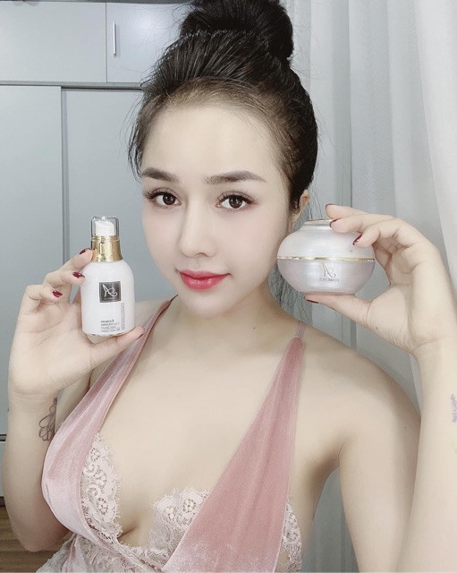 Combo Kem Face Pháp 50g + Serum 50ml - Giúp Dưỡng Trắng Da Mềm Mịn Căng Bóng | BigBuy360 - bigbuy360.vn