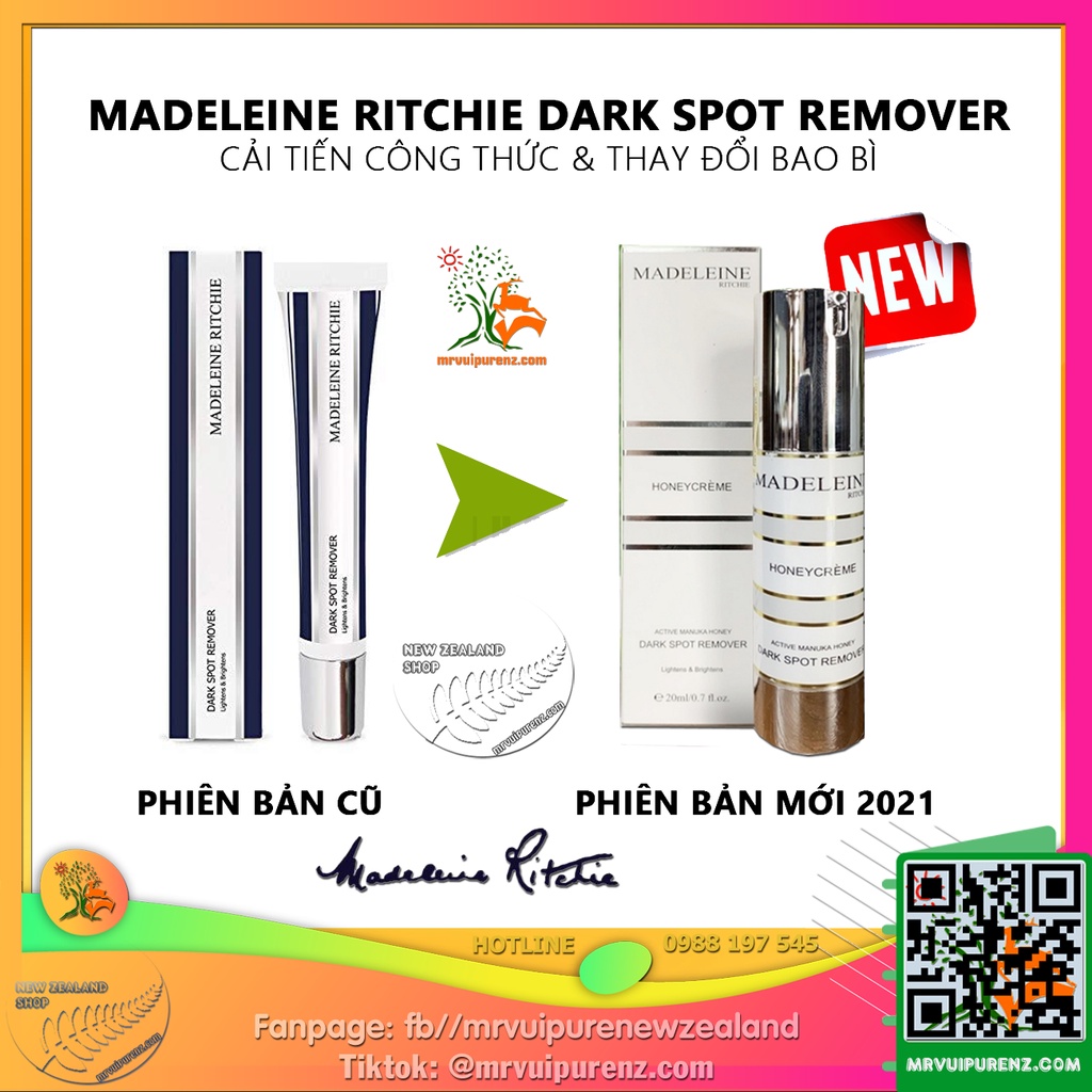 KEM DƯỠNG LÀM MỜ VẾT THÂM, GIẢM TÀN NHANG MADELEINE RITCHIE DARK SPOT REMOVER | BigBuy360 - bigbuy360.vn