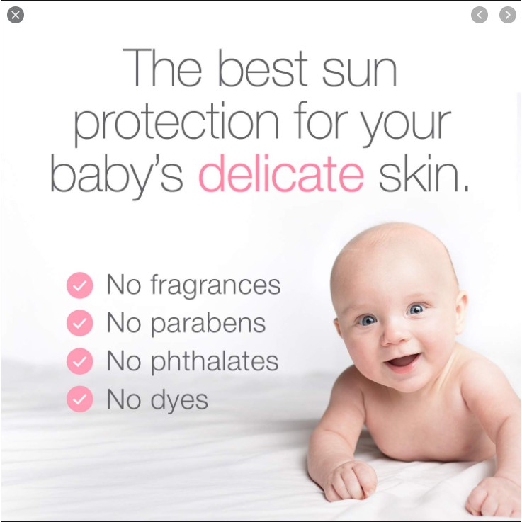 Kem chống nắng dịu nhẹ cho trẻ em Neutrogena Pure & Free Baby Sunscreen Broad Spectrum SPF 50+ (88ml)