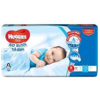 Tả dán huggies đủ size s50, m76, l68 miếng