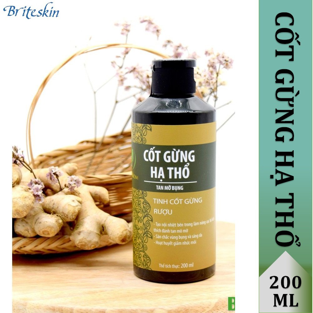 Cốt Gừng Hạ Thổ Giảm Mỡ Bụng Cho Mẹ Sau Sinh Wonmom 200ml