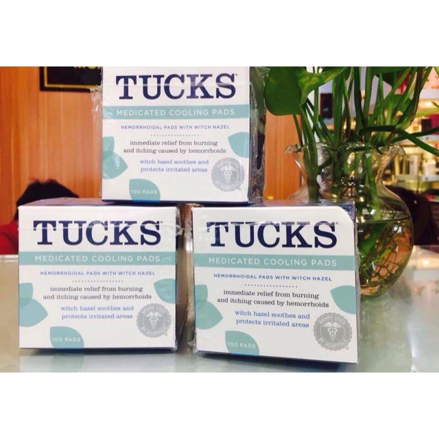 Miếng lót lạnh Tucks - giúp giảm đau sau sinh và giảm đau trĩ.