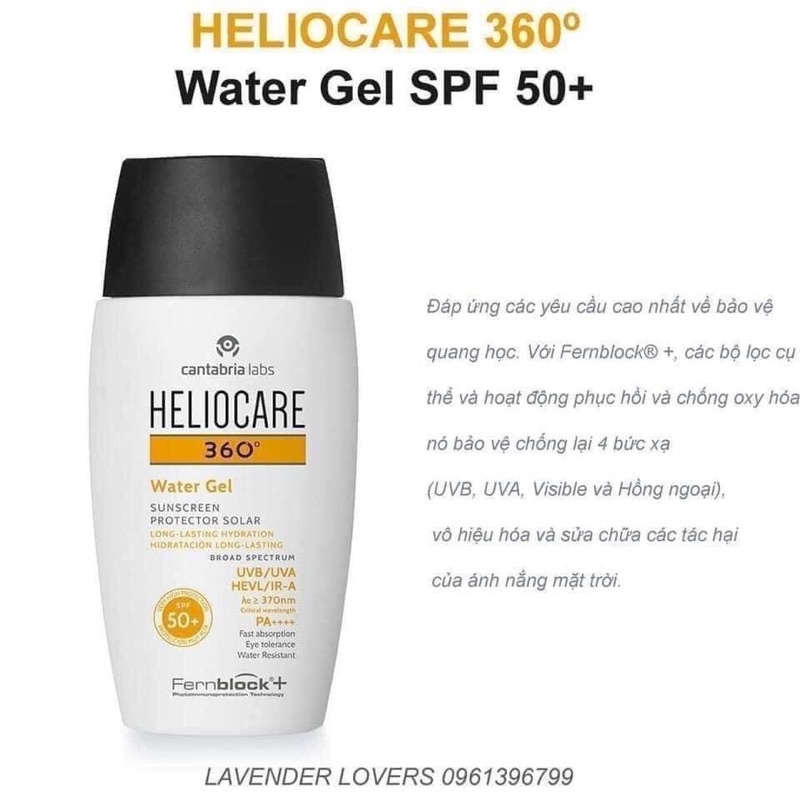 [ CÓ BILLS ] Kem chống nắng Heliocare 360 Water Gel SPF 50 | BigBuy360 - bigbuy360.vn