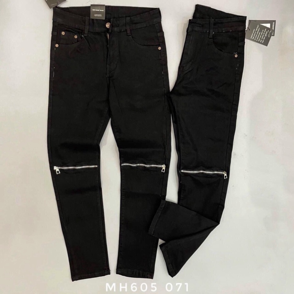 Quần Jeans Nam Khóa Gối,Rách Gối Hàng Đẹp,Chất Liệu Jean Cao Cấp