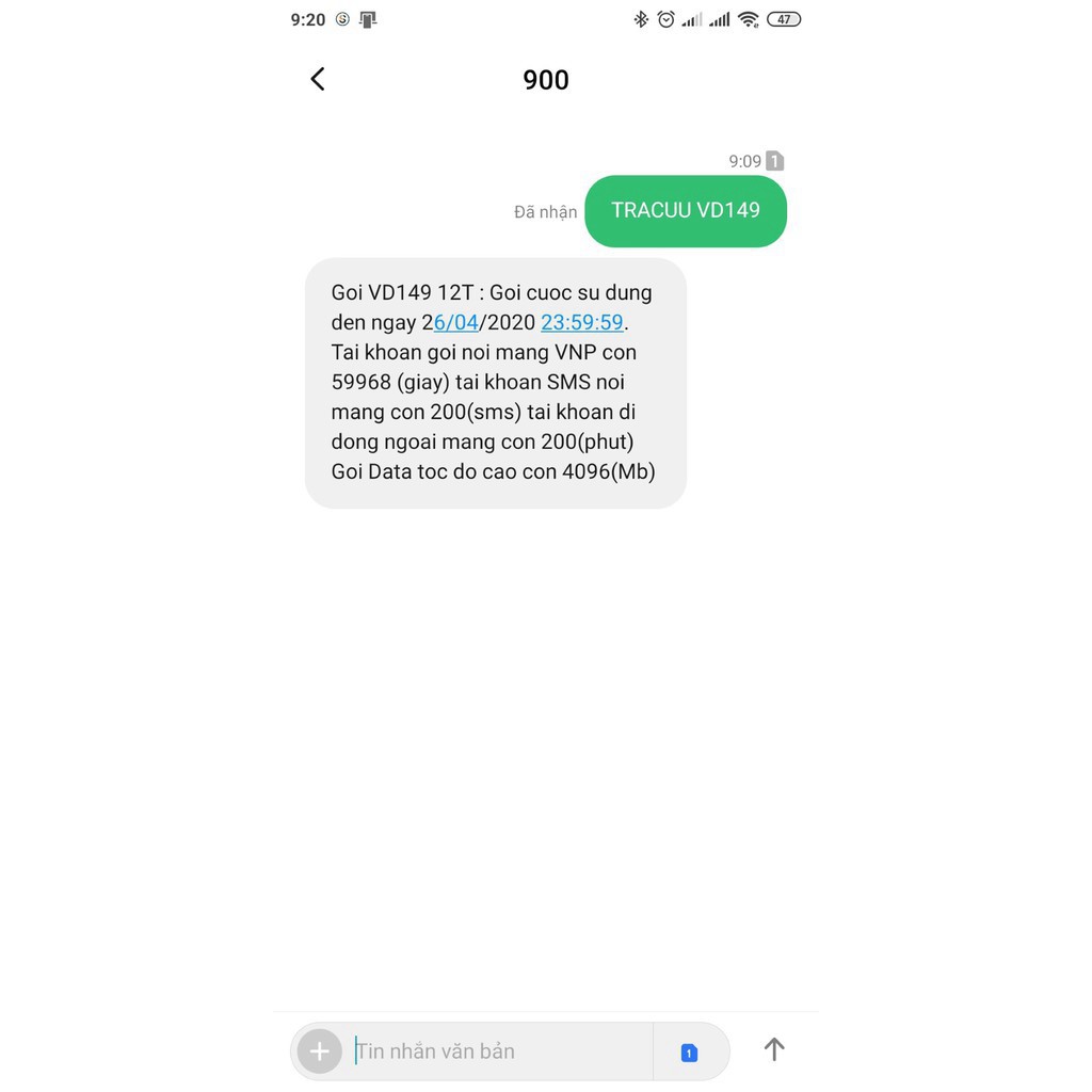 VRG ODJH SIM 4G Vinaphone VD89 VD149 D60G 12T Tặng 120GB / Tháng Miễn Phí Nghe Gọi & SMS 12 Tháng Kh